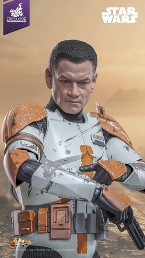 Hot Toys on Instagram: "From loyal commander to conflicted soldier, Clone Commander Cody returns in this exclusive 1/6th scale Collectible Figure, this time with even more ways to display his battlefield presence! This stunning figure comes with both Phase 1 and Phase 2 helmets, a detailed head sculpt, an LED light-up hologram projector with hologram figures of key characters, and battle-weathered 212th armor finish for full battlefield immersion. Equipped with a magnetic jetpack and a sand-them