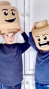 643K views · 5.9K reactions | You can’t go past this Lego inspired Cardboard Brickhead costume template and tutorial. Head to the website for more information https://www.zygotebrowndesigns.com/product-page/brickhead-helmet | Zygote Brown Designs | Facebook