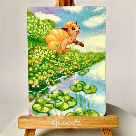 Vulpix Oil Painted Pokémon Card, Vulpix Hand Painted Pokémon Card - Etsy UK