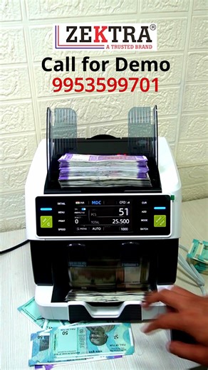 Mix note counting machine -Zektra Cis Dual Master Pro | Best Multi Currency Counter |
