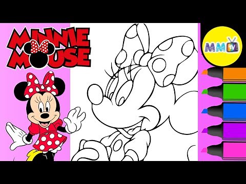 Color Minnie Mouse With Us! | Disney Coloring Page