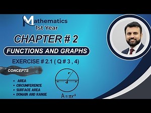 1st Year Math | Domain & Range Made Easy! | Chapter 2 Ex 2.1 Q3 & Q4 Explained