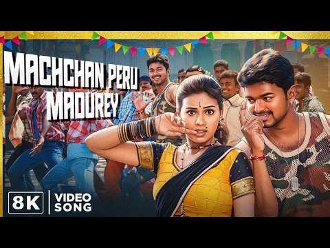Machan Peru Madhurey - 8K Video Song | மச்சான் பேரு மதுர | Madhurey | Thalapathy Vijay | Vidyasagar