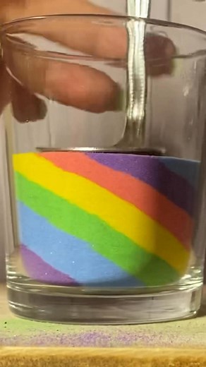 3.2K views · 12 reactions | #artandcraft #creativecraft #sand #sandart #rainbow | Glass Sand Art.co | Facebook