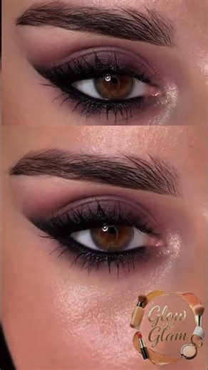 Dark Smokey Feminine Eye Makeup 💄 #glowandglam #eyemakeup #shortsvideo #makeuptutorial #beauty