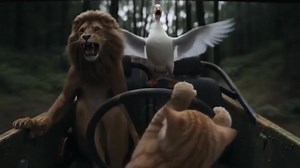 2.5K views · 24 reactions | Chaotic Off-Road Adventure: Cat Drives Jeep with Terrified Lion and Duck | Philip John Santiano | Facebook
