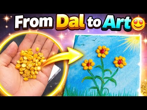 I Made Beautiful Flowers From DAL 😱🌼 | Shocking DIY Art Transformation