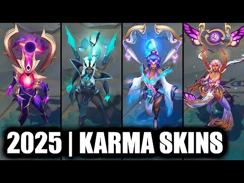 ALL KARMA SKINS SPOTLIGHT 2025 | League of Legends
