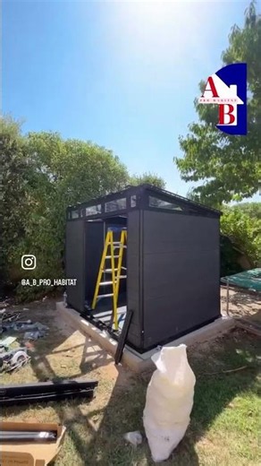 Création d’une dalle béton avec pose, abri de jardin ✅ #travaux #pourtoi #avantaprès #100k