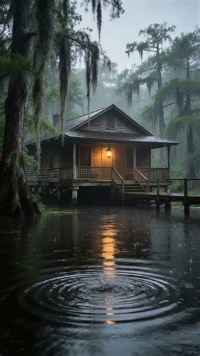 Light Rain in a Quiet Bayou