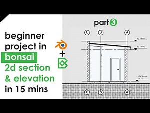 Bonsai Tutorial - Beginner Project - Part 3 - Section & Elevation