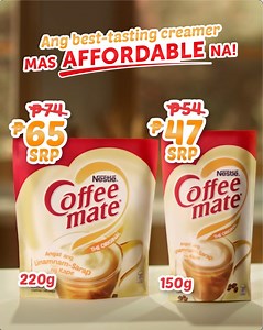 1.7K views · 3.5K reactions | Don’t settle for pwede na, dito ka na sa best-tasting creamer, COFFEE-MATE! Mas affordable na vs. previous price so you can bring back your best cup of coffee. ASC Ref Code: N0260P030124N | COFFEE MATE Philippines | Facebook
