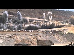 Strip mining blast pattern recorded at 500fps with Photron high-speed camera