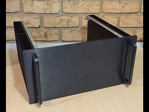 5U Deluxe Aluminium Amplifier chassis mock up build from the diyaudio store.