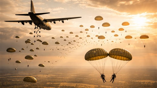 Why military paratroopers still use round parachutes