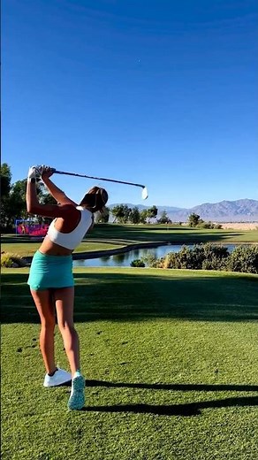 Amazing Golf Swing you need to see | Golf Girl awesome swing | Golf shorts | Addison Farley
