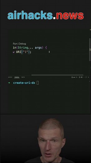 The Convenience Factory: URI.create #java #shorts #coding #airhacks
