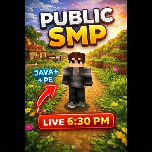 New MINECRAFT PUBLIC SMP JAVA+PE 😎 #shorts #minecraft #smp