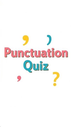 TEST YOUR PUNCTUATION: Don't FAIL This Basic Quiz! #shorts