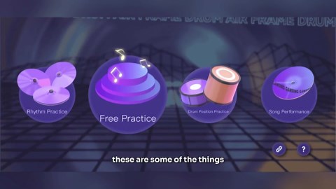 Electronic Drum Set Portable - Quiet Electric Drum Practice Set Air Drumsticks With 3.5mm Input, Pocketdrum Drumming App Lessons Games, Lanyard - with Step-by-Step Video Tutorials