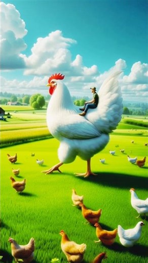 Giant Hen Lays a Huge Egg! Funny & Emotional Farm Story in Hyper-Realistic Animation #ai #farmer