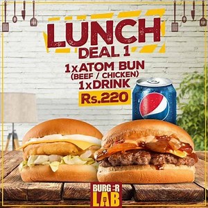 Head to The Lab for the lunch break ! And enjoy our easy on the pocket lunch deals with your loved ones =D ! Valid from 12noon till 4pm. Call 021 111 112 522 - Karachi 042 111 112 522 - Lahore DHA Z Block #LoveForLab #LunchBreaks | Burger Lab