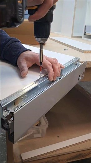 Installing Blum Tandembox drawer side 🔧Clean and precise fit.Follow for real #workshop 🔨 #diy