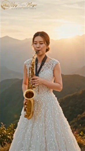 Beautiful Chinese Woman Playing Soulful Saxophone 🎷 | Peaceful Instrumental Music #Shorts