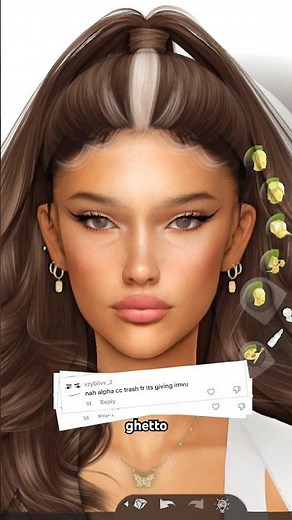 my take on alpha vs maxis match cc debate 👀 #thesims4 #sims4 #shorts