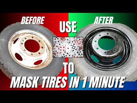 How to paint wheels without removing the tires