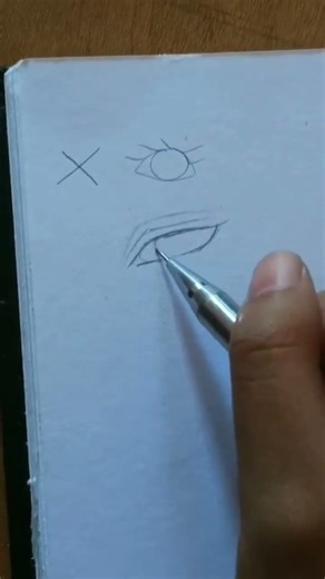 how to make eye tutorial ☺️#art #drawing #anime #sketch