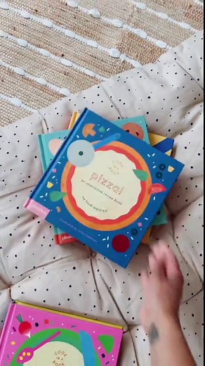 Cook in a Book series: Pizza, Tacos, Cookies & Pancakes - colourful and interactive recipe books #childrensbook #kidslit #toddlerbooks #playroom #kidsroom