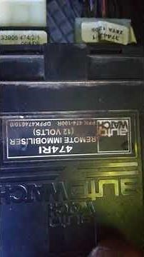 how to remove autowatch immobilizer