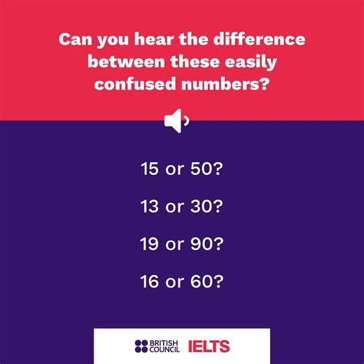 Was that fourteen or forty? Even proficient speakers get confused between these types of numbers. 🤷 It’s even harder to tell them apart when you’re listening to audio and can’t see the speaker’s mouth move. So, let’s practise! Listen and tell us in the comments the numbers you hear. 👂 #EnglishPronunciation #IELTS #TakeIELTS | Take IELTS Official