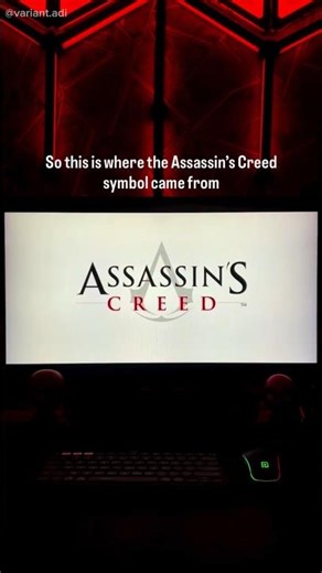 Nobody told you where this logo actually came from #assassinscreed #ubisoft #gaming
