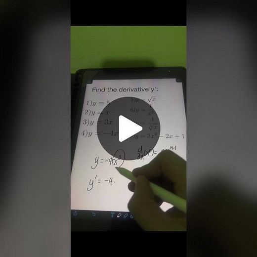 Power Rule for Derivatives #math #LearnOnTiktok #viral #mathematics #edutok #trending #fyp #mathtutor #calculus #derivatives #powerrule