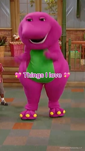 Barney The Dinosaur on Instagram: "Hmmm, if only there was a song to express how much I love you… 🤔 . . . . . BARNEY AND THE BACKYARD GANG and BARNEY & FRIENDS were originally Developed by Sheryl Leach, Kathy Parker and Dennis DeShazer"