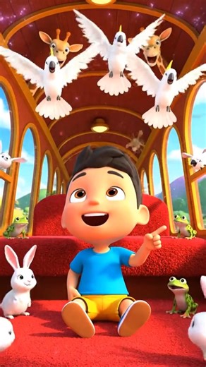 animal train rhyme fun #animaltrain #animaltrainrhyme #kidsrhyme #animalfun #trainadventure#foryou | Fun Learning With Kids