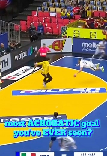 Amazing Acrobatic Handball Goal at World Championships