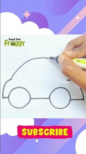 🚗 How to Draw & Color a Car for Kids! 🎨 Easy Step-by-Step Drawing Tutorial