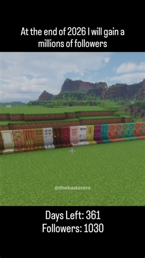 The adventure of a lifetime starts RIGHT NOW! ✨ My goal is clear: to build a massive family of MILLIONS of Minecraft fans by the end of 2026. This is another episode of my brand new series, where I’ll be sharing everything from huge creative builds and exciting survival gameplay to redstone tutorials and mod showcases. Each video is made to inspire, entertain, and help you become a better Minecraft player. 🔥 Let's make this happen together! 👉Follow to join our growing community 👉Like & Share 