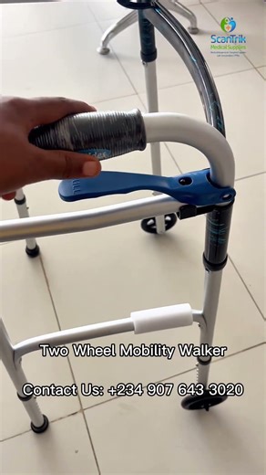 🚶‍♂️🛠️ Two Wheel Mobility Walker – Stable Support for Safer Walking...