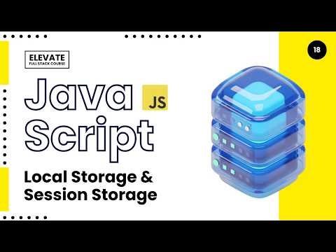 ▫️JS : Session Storage vs Local Storage | JSON.stringify & JSON.parse (JS: 07/10) | Elevate Ep.18