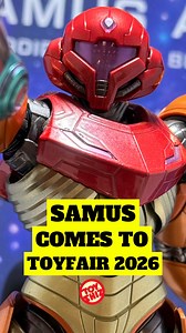 @bandainamcous SAMUS ARAN. Giant diecast figure. June 2026. #samus #metroid #toyfair2026 #nintendo #toyshiz | Toy Shiz