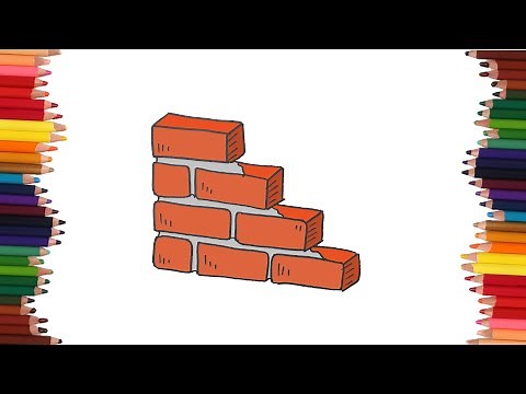How to draw a brick wall | Easy drawings