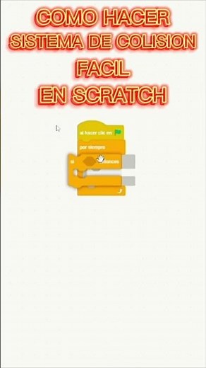 Como hacer sistema de colisión fácil en scratch