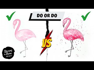 DOs & DOs: How to Draw Flamingo Easy Step by Step | Art Drawing Tutorial