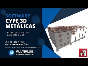 CYPE 3D Metálicas: Estruturas Mistas Concreto e Aço