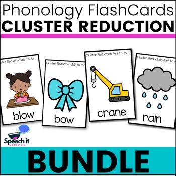 Cluster Reduction BUNDLE - Blends - Minimal Pairs - Phonology - Cycles - Speech