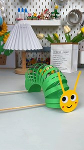 The crawling caterpillar is so fun and easy to make. Let’s try it now | Art, Crafts and Journals